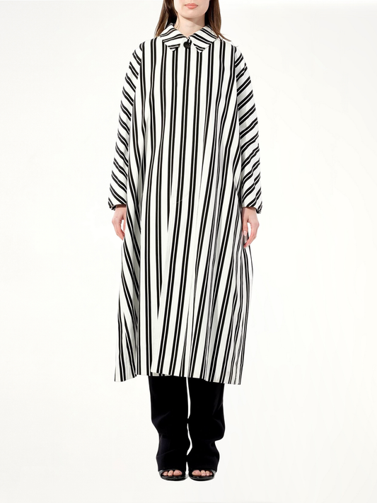 Chilien Coat in Black/White