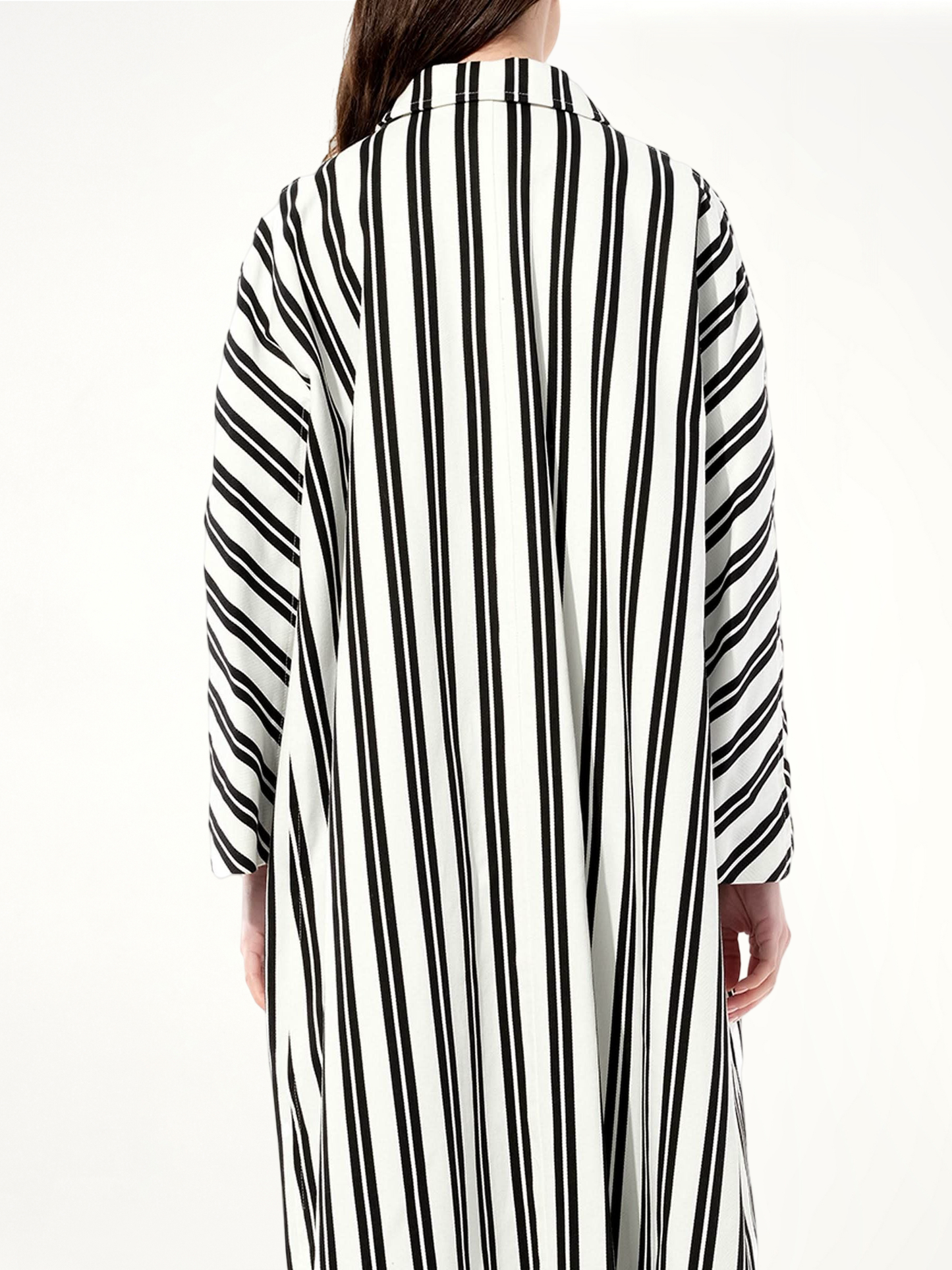 Chilien Coat in Black/White