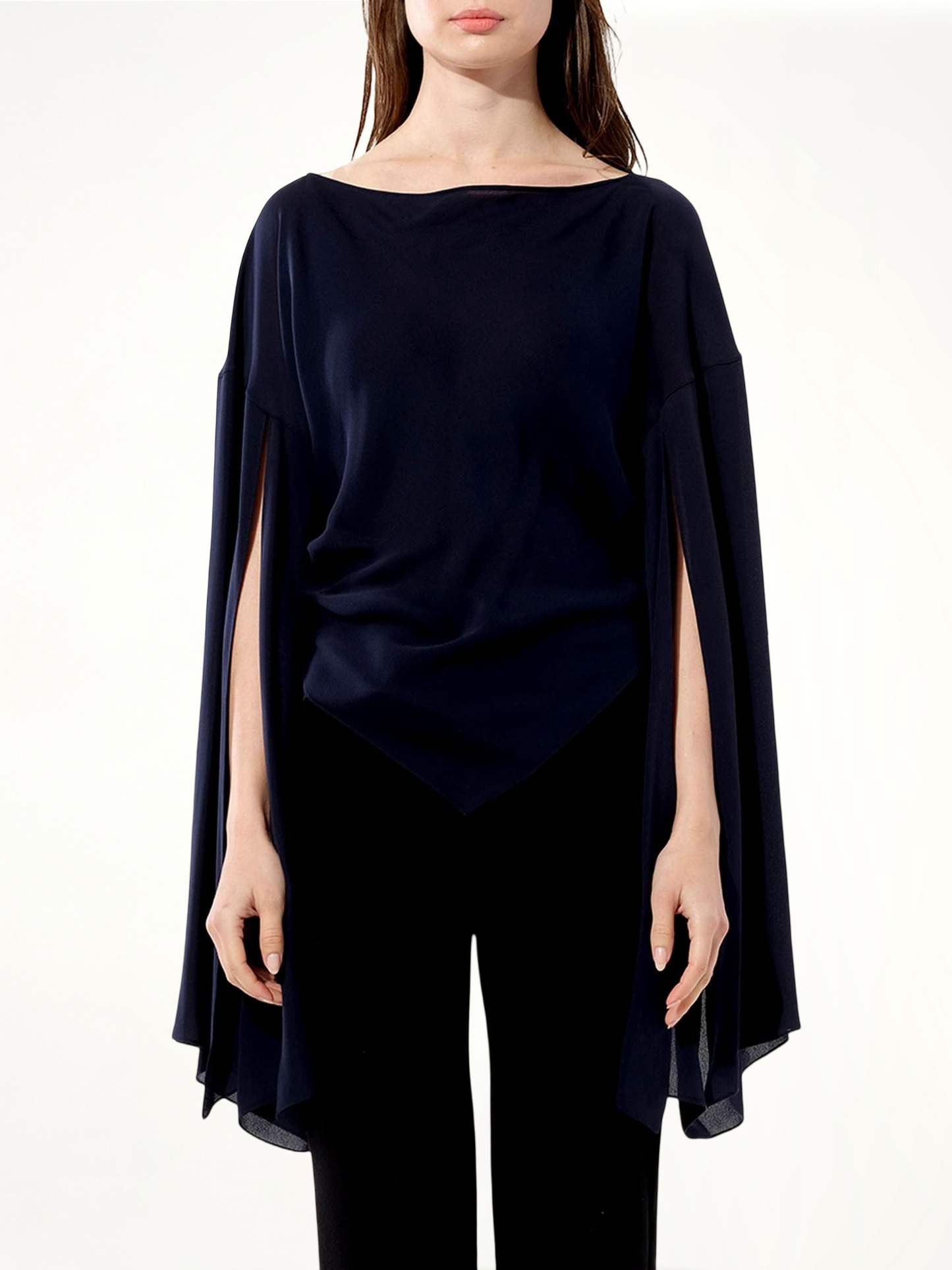 Georgette Top in Black
