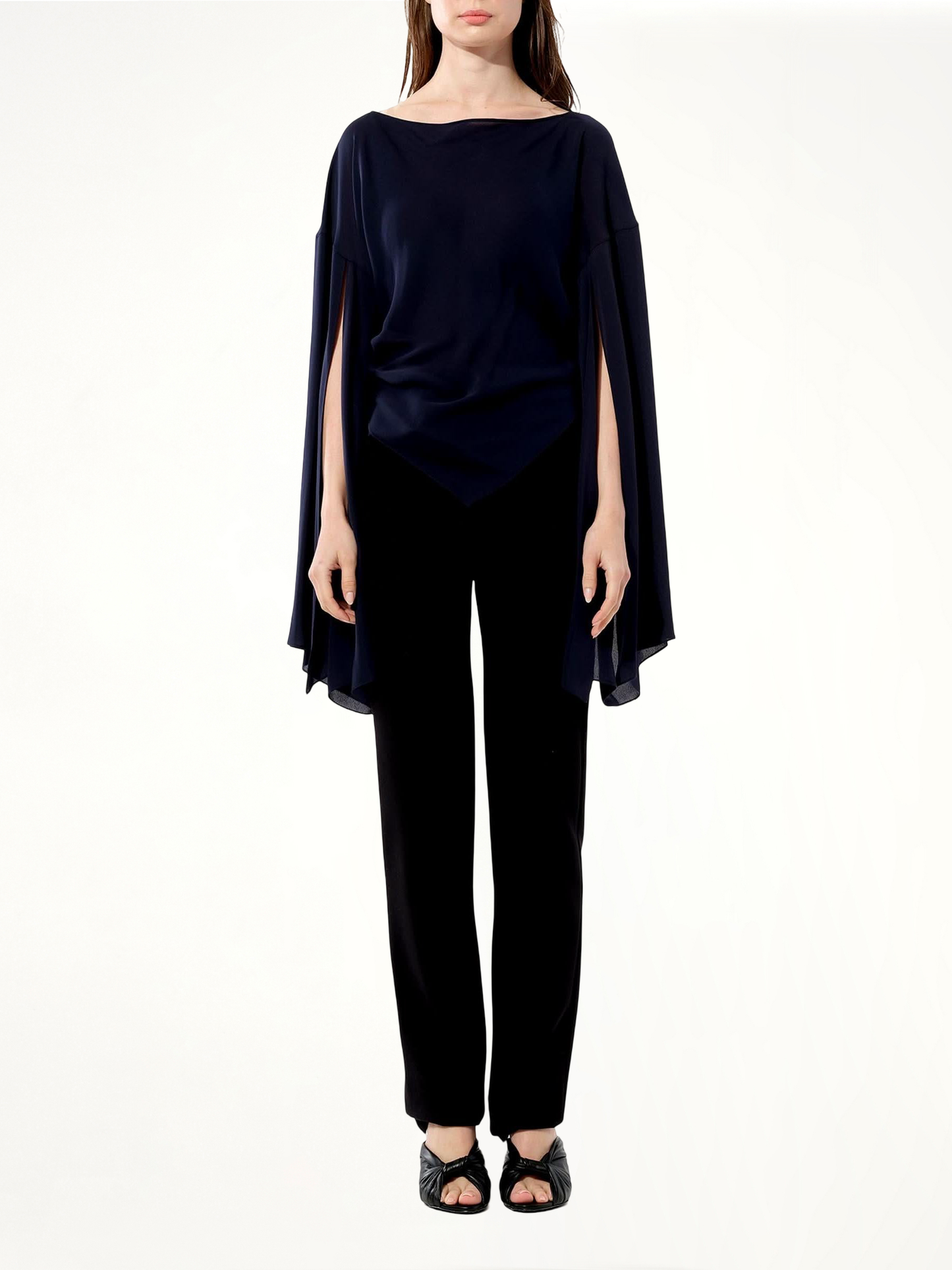 Georgette Top in Black