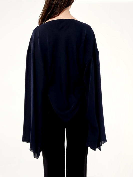 Georgette Top in Black