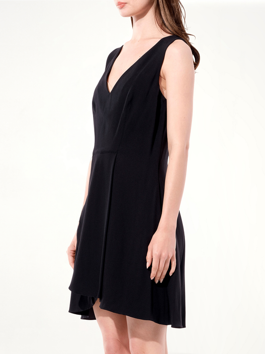 Breezy Short Sleeve Dress in Black