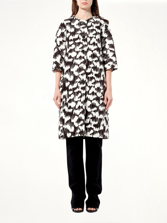 Coat in Black/White