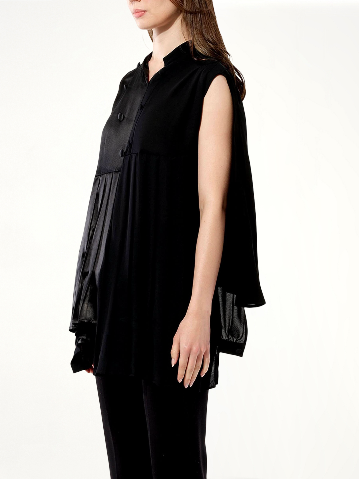 Georgette Top in Black
