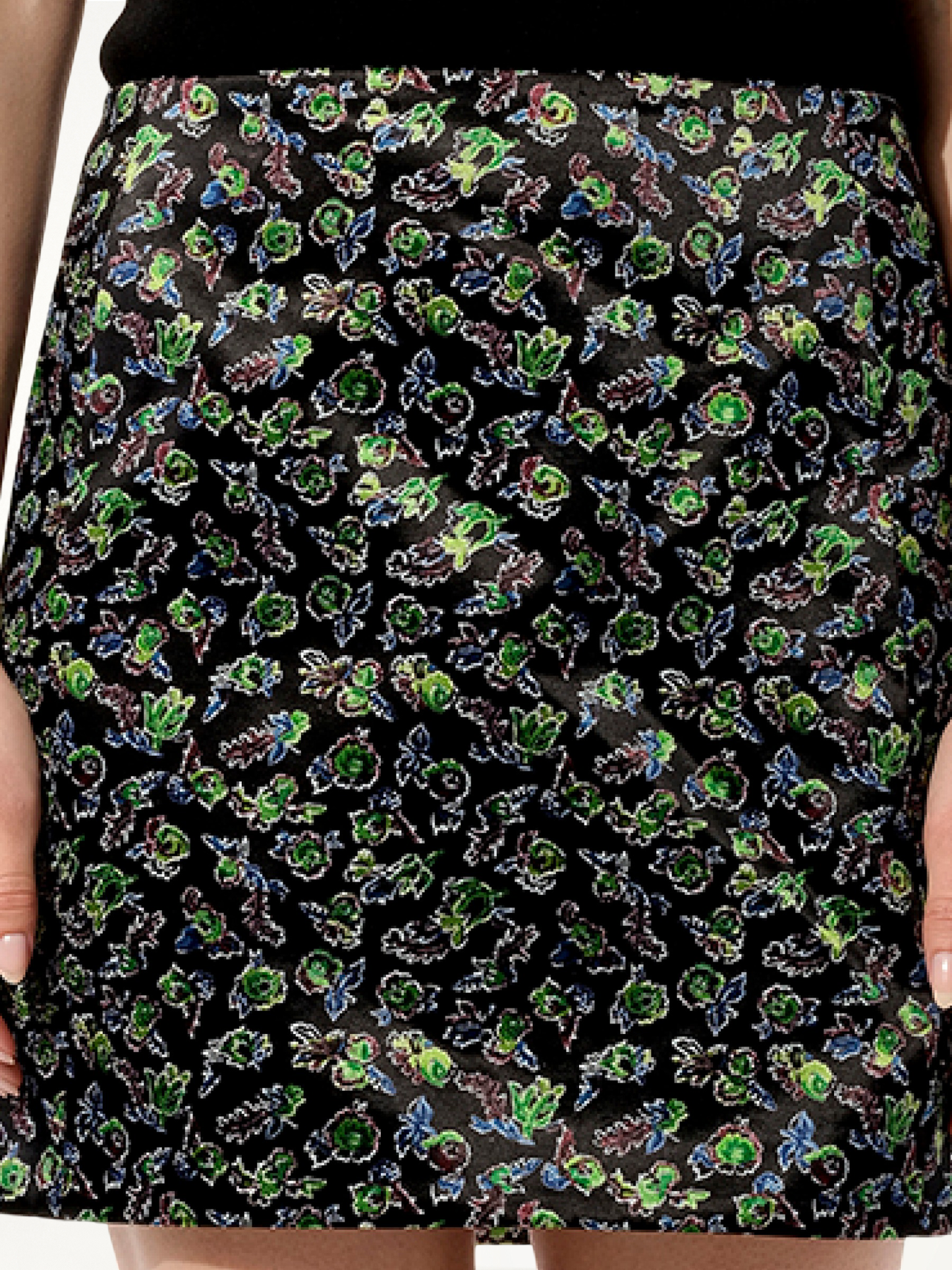 Skirt in Black/White