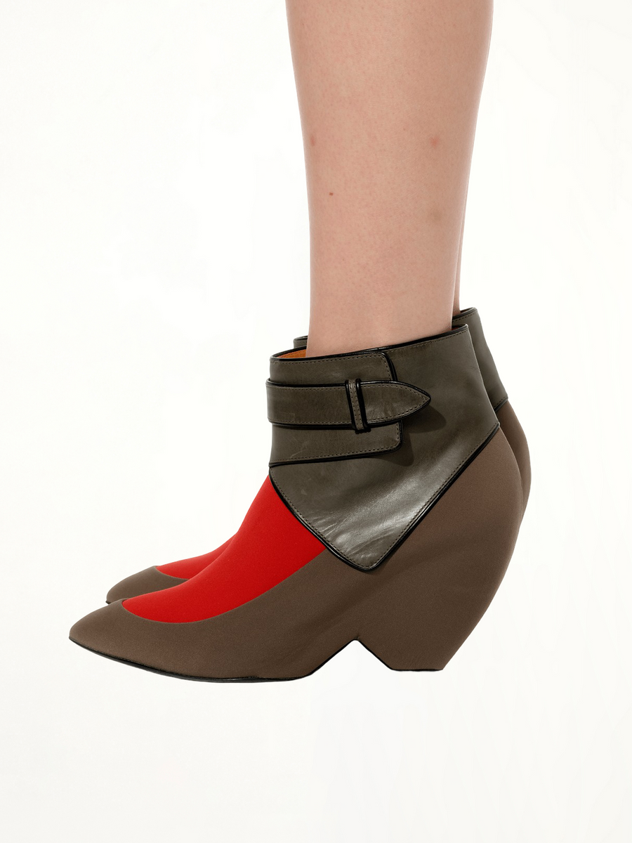 Halfboot Leather in Mix Side View | BALENCIAGA