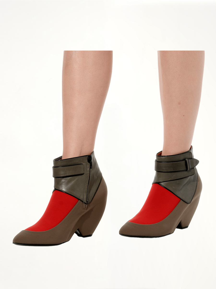 Halfboot Leather in Mix Back View | BALENCIAGA