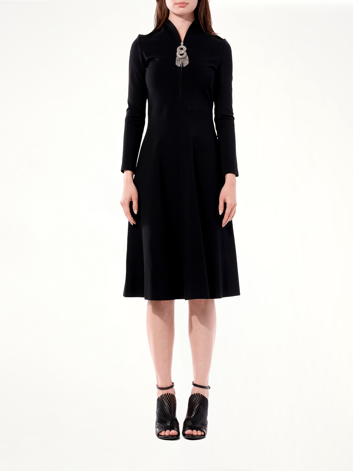 Bijou Skater Dress in Black