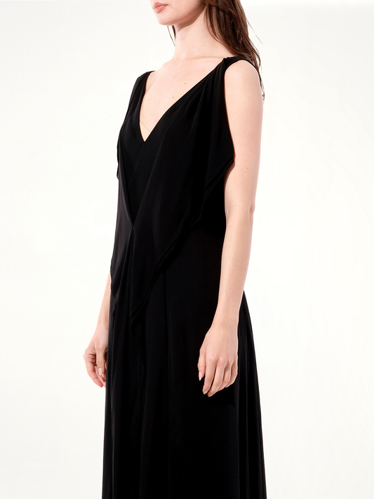 Crepe Dress in Black