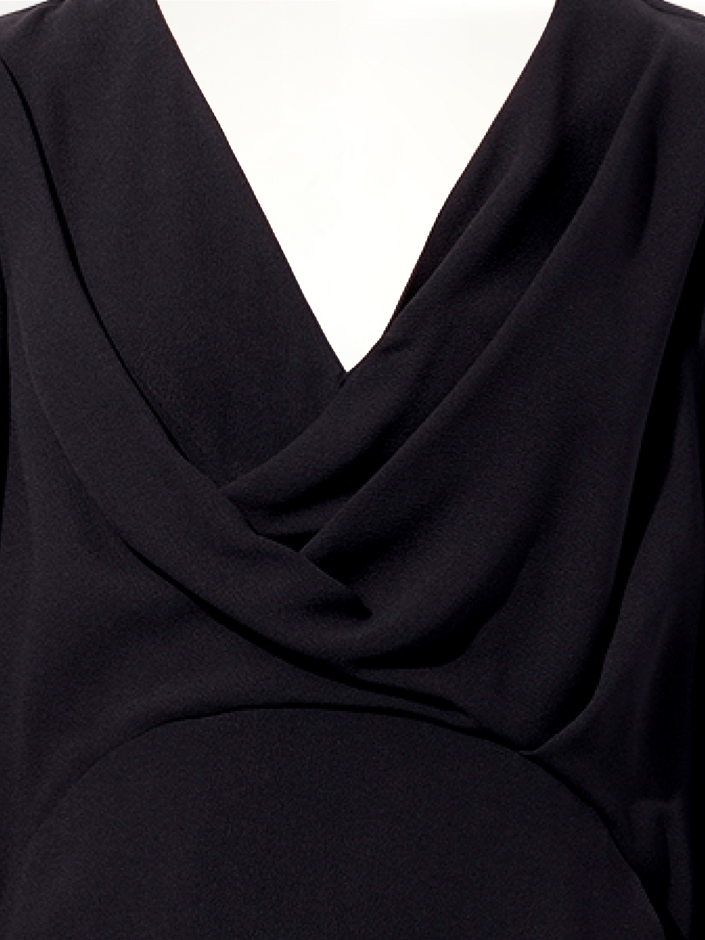 Breezy Long Sleeve Gown in Black