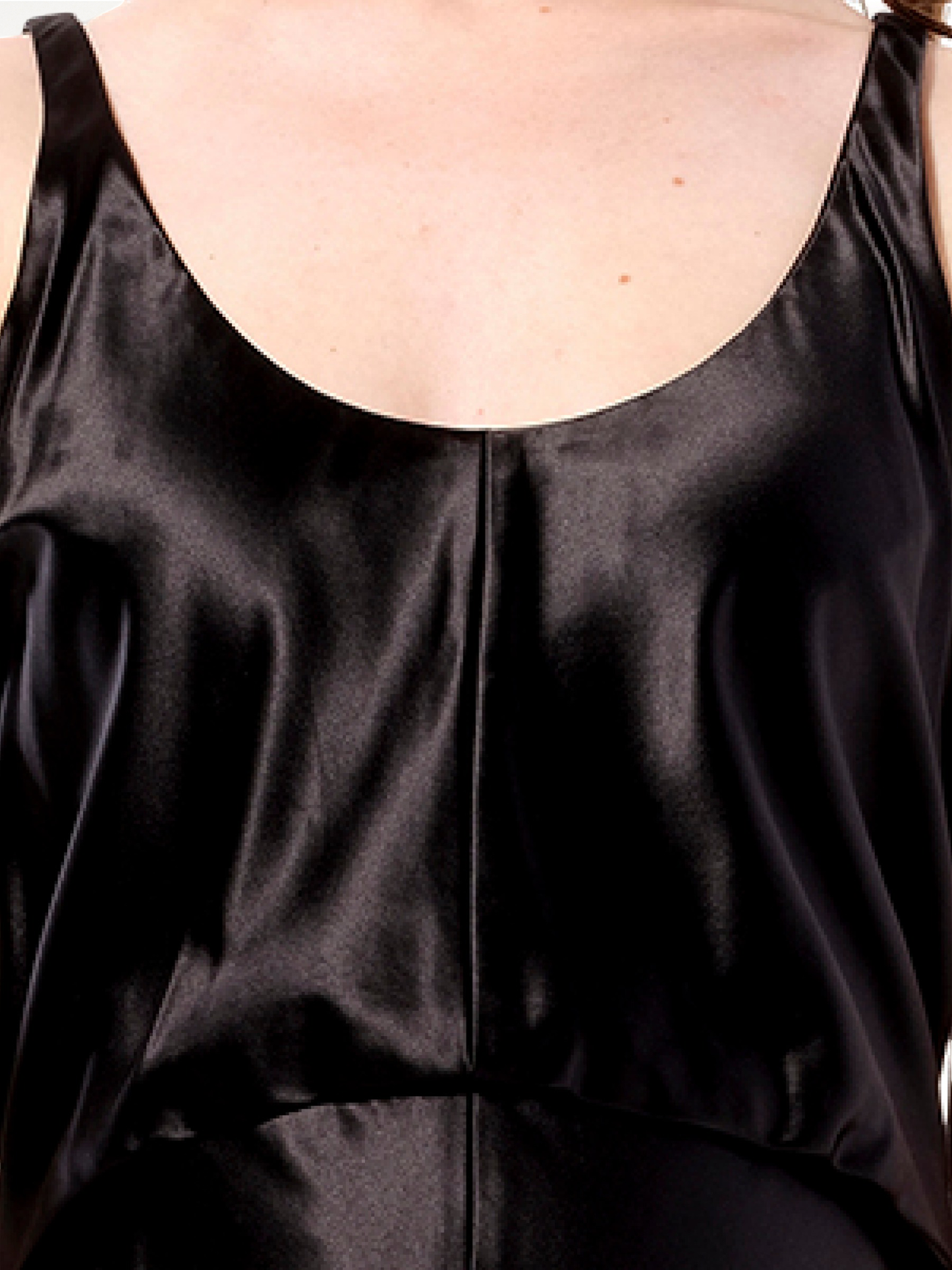 Fitted Tank Dress in Black