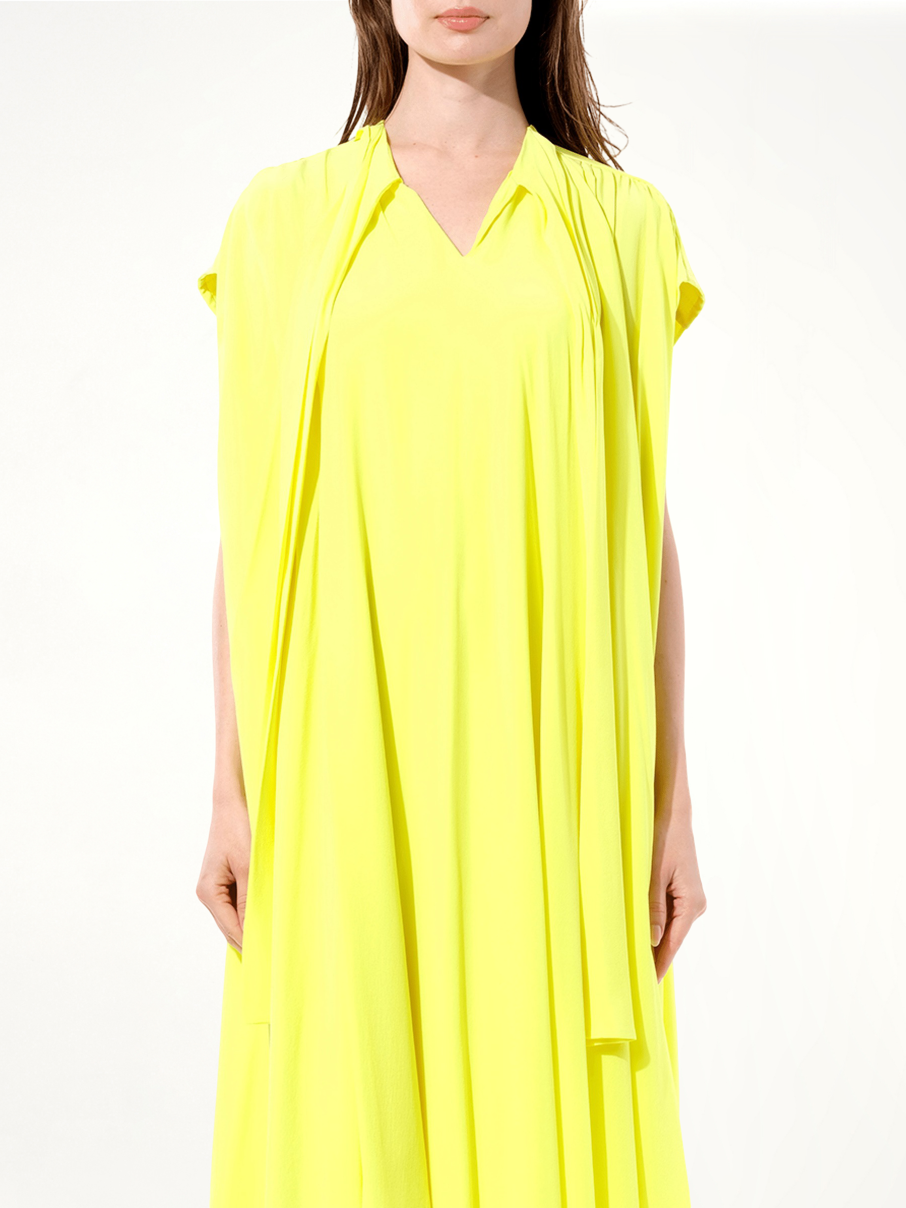 Crepe Dress in Yellow
