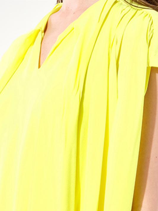 Crepe Dress in Yellow