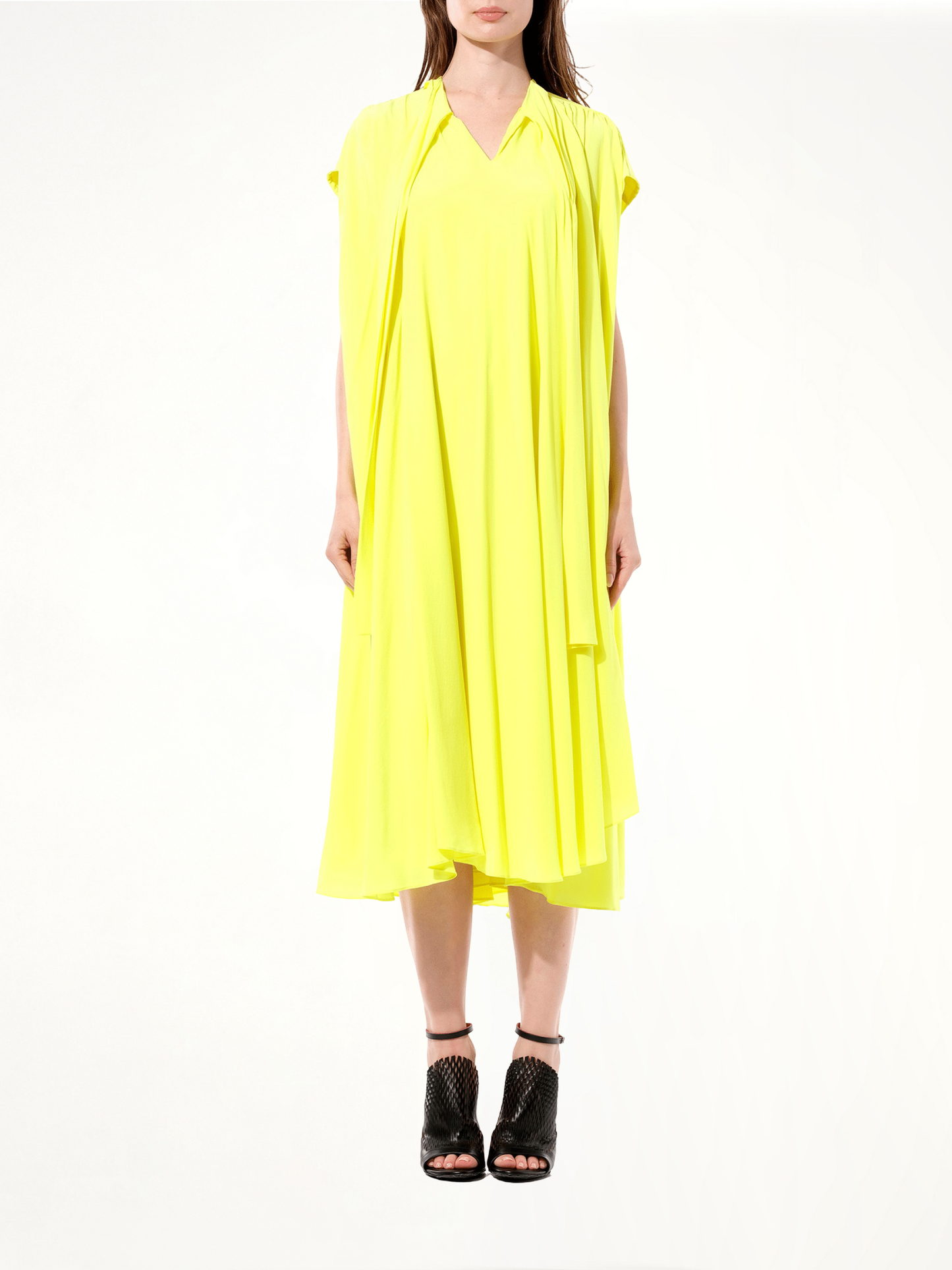 Crepe Dress in Yellow