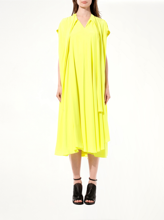 Crepe Dress in Yellow