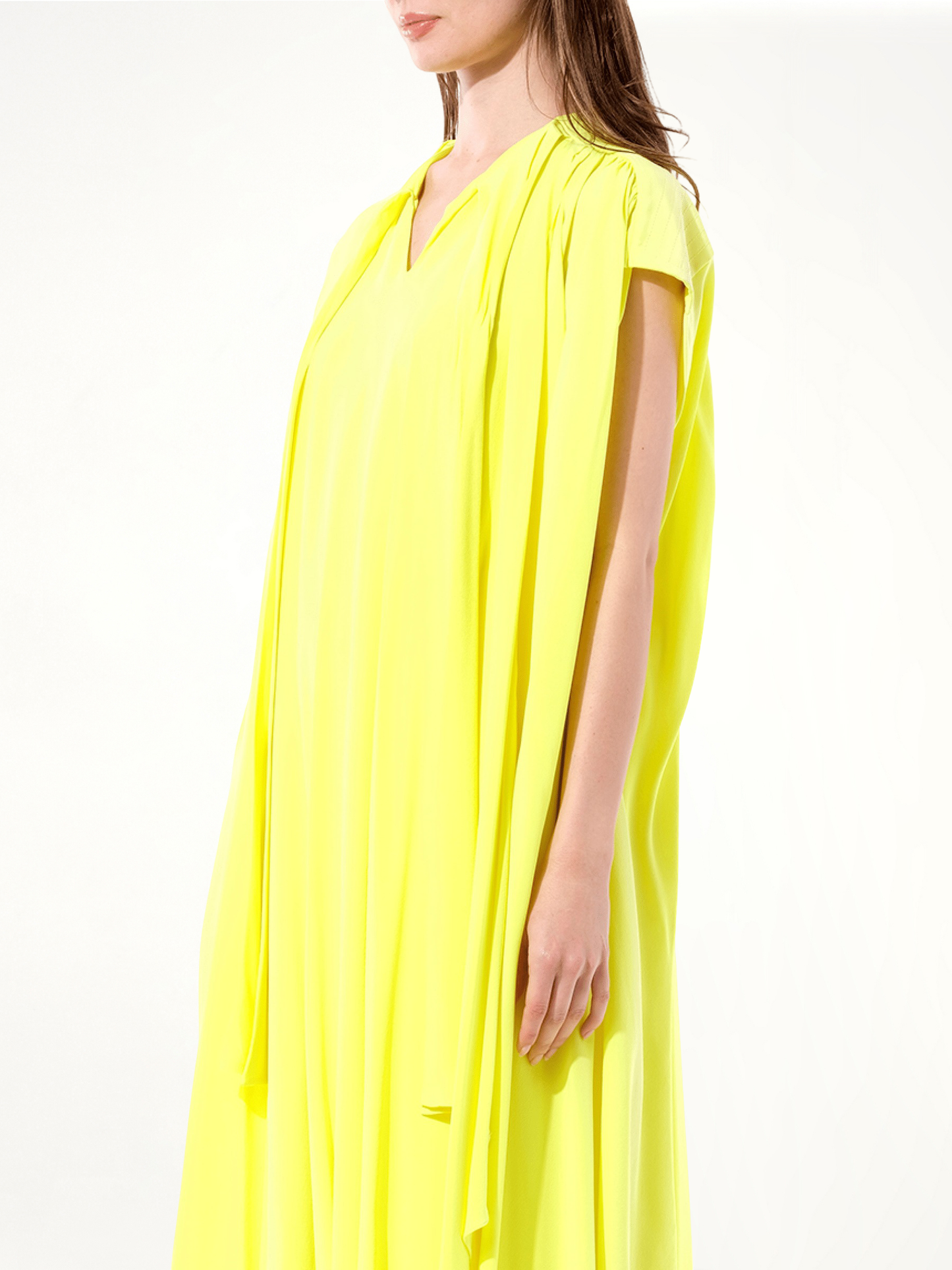 Crepe Dress in Yellow