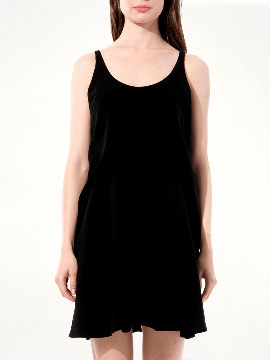 Crepe Dress in Black