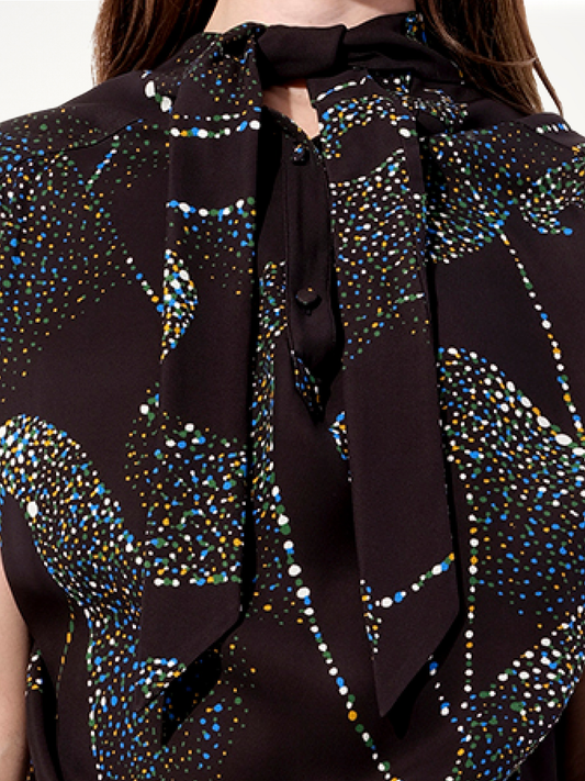 Crepe Dress in Black