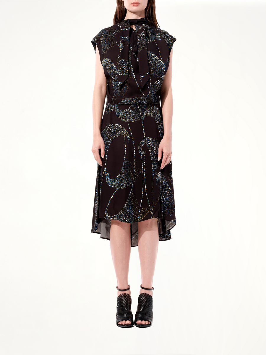 Crepe Dress in Black
