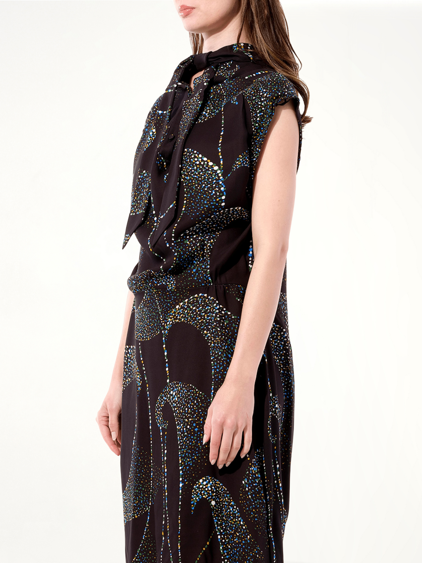 Crepe Dress in Black