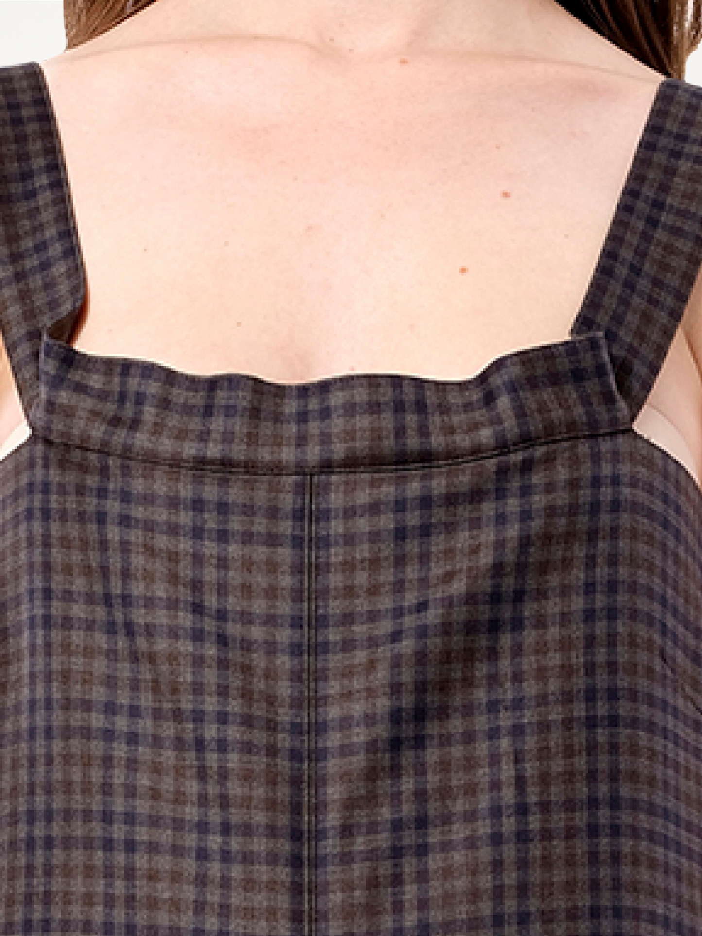 Carreaux Dress in Maroon