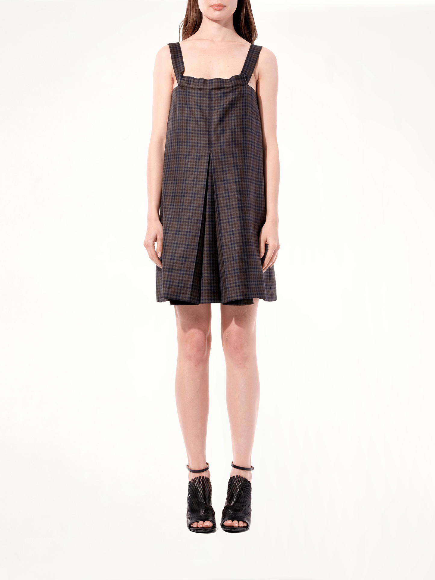 Carreaux Dress in Maroon