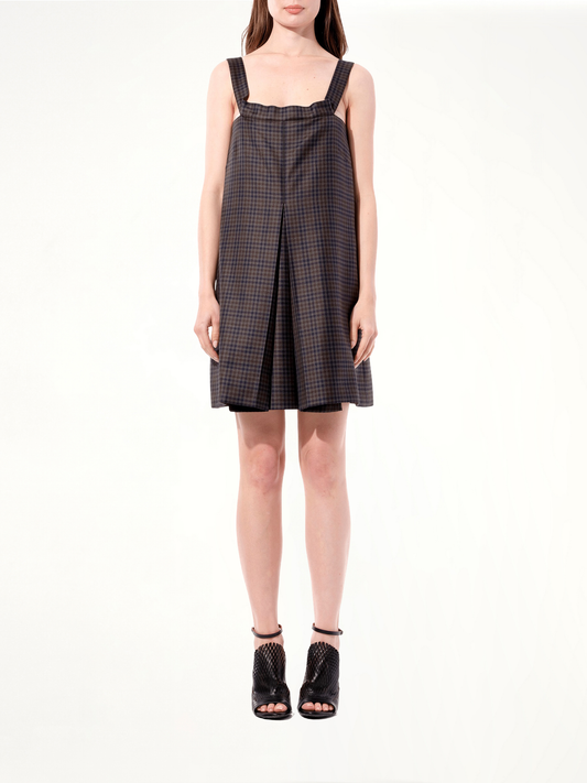 Carreaux Dress in Maroon