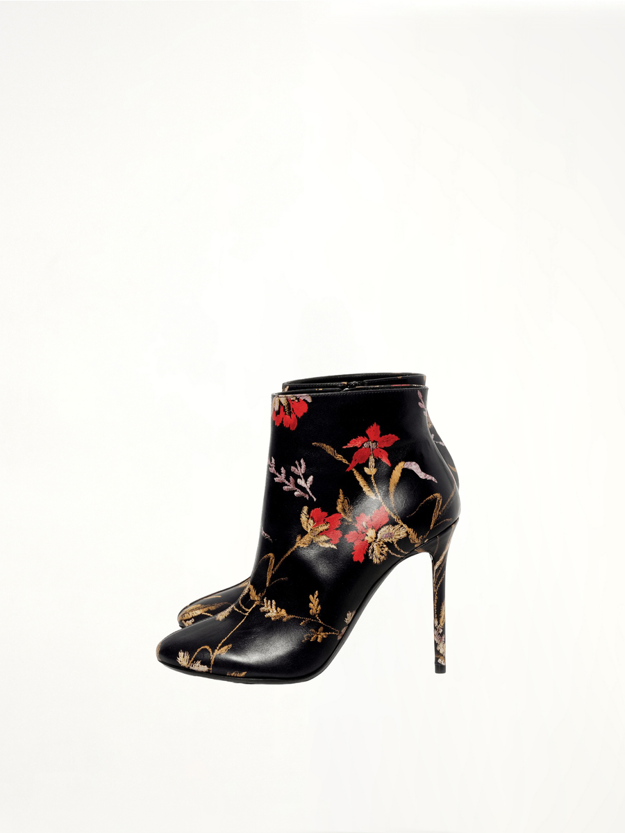 Leather Boots in Multicolor Side View | BALENCIAGA