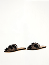 Scarpa D.Fleurs Shoes in Black Back View | BALENCIAGA