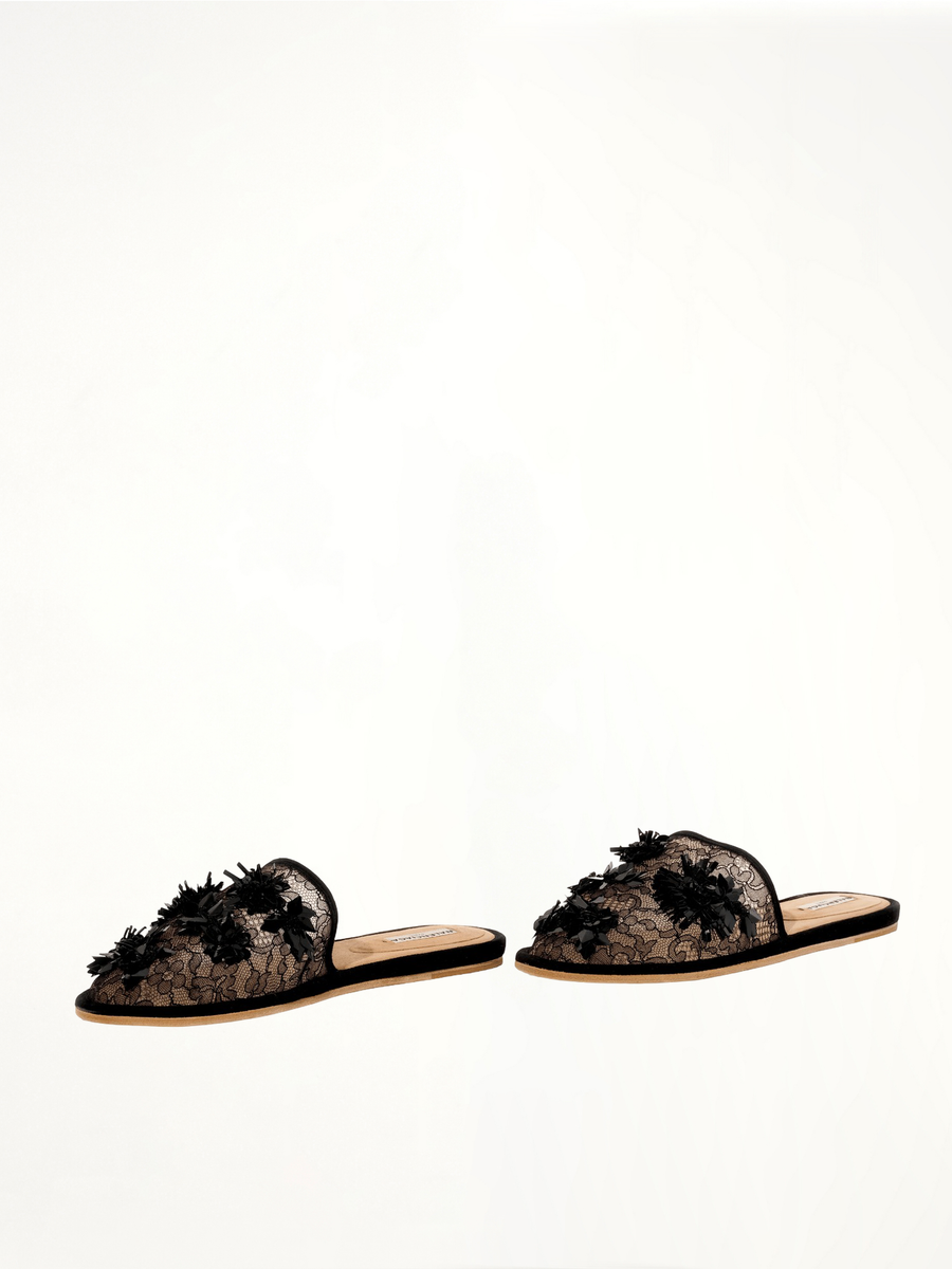 Scarpa D.Fleurs Shoes in Black Back View | BALENCIAGA