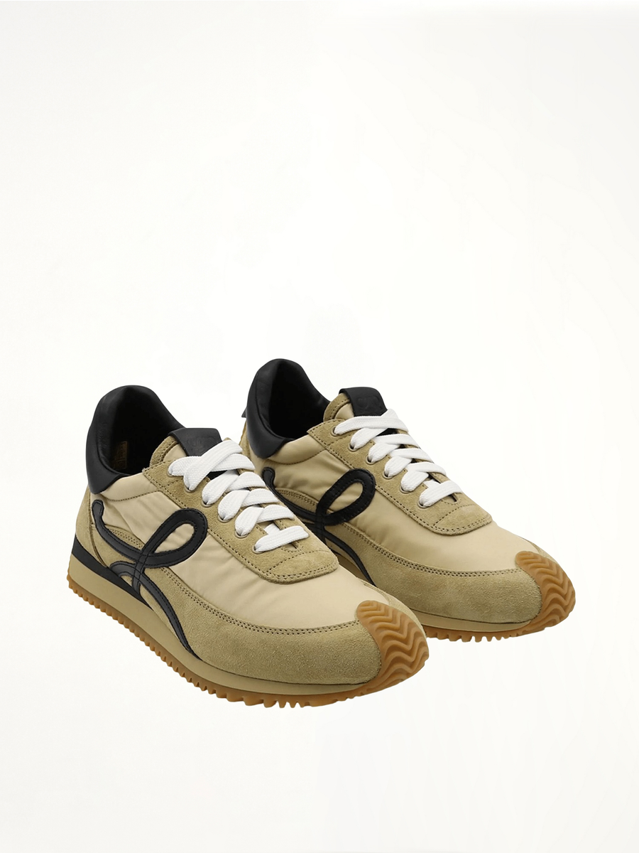 Flow Runner Sneaker in Gold Front View | LOEWE
