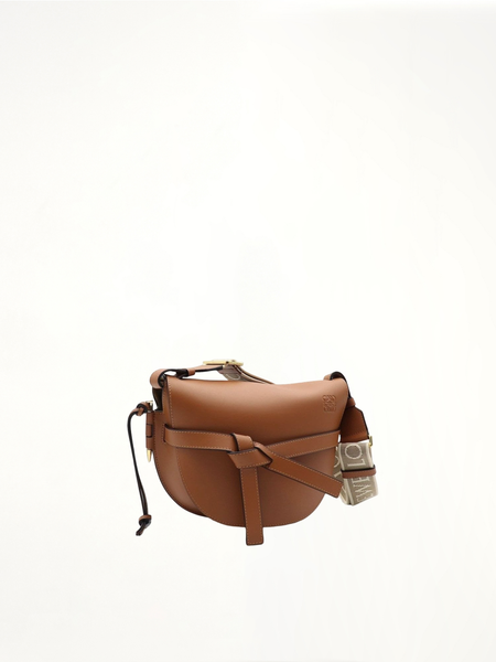 Small Gate Bag in Soft Calfskin and Jacquard Strap MARAIS - Main Image