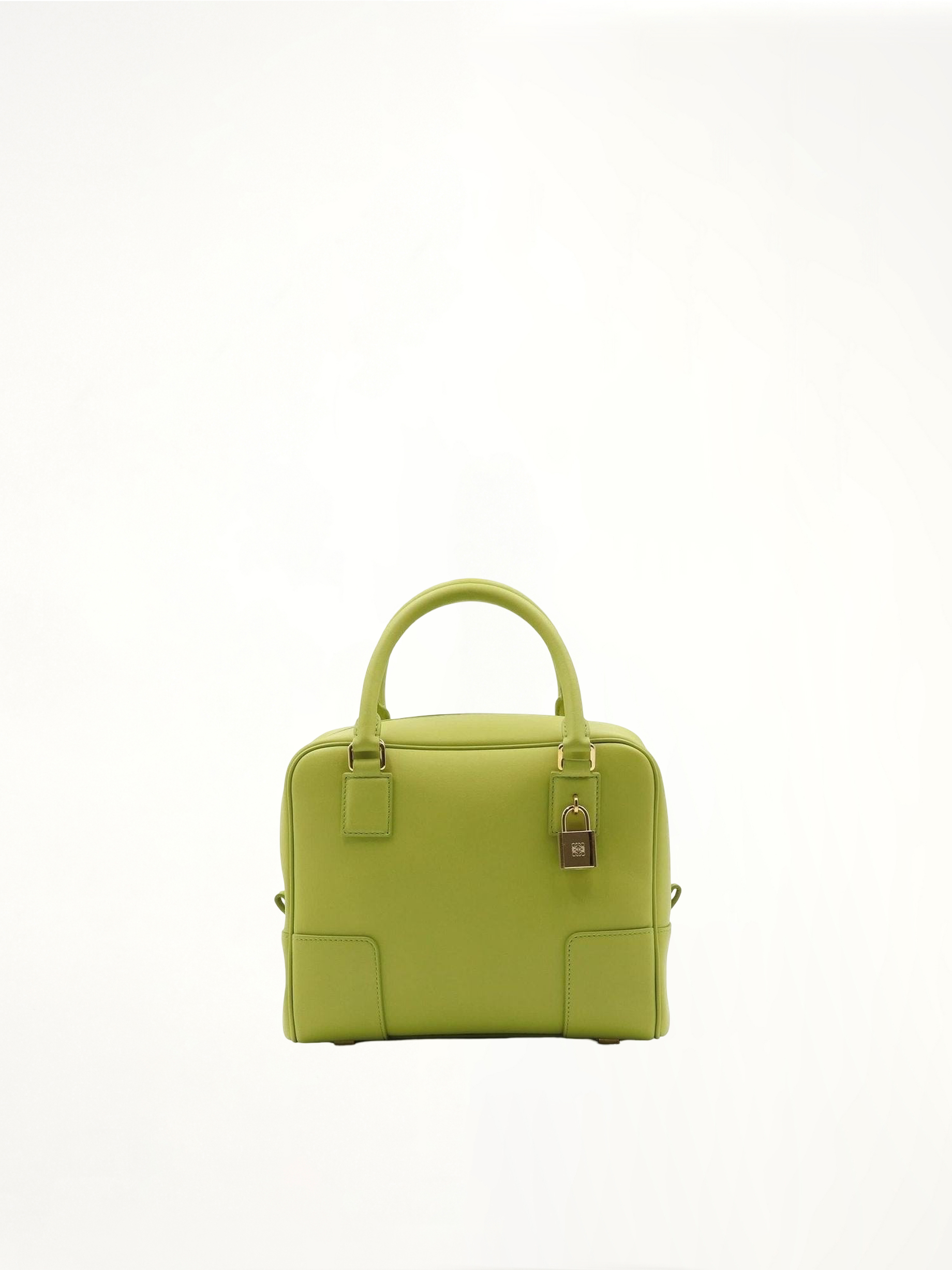 Amazona 19 Bag in Nappa Calfskin in Lime Yellow
