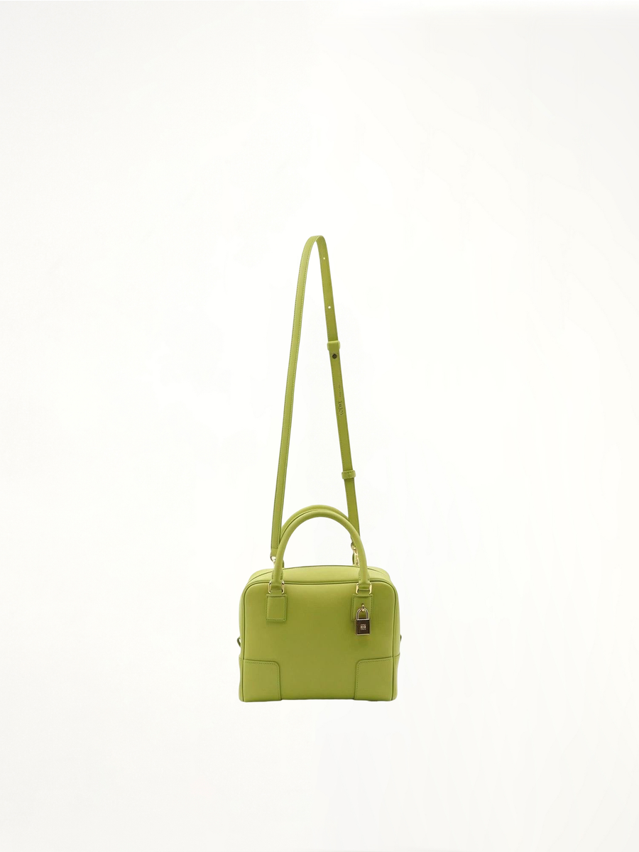 Amazona 19 Bag in Nappa Calfskin in Lime Yellow