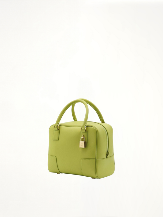 Amazona 19 Bag in Nappa Calfskin in Lime Yellow