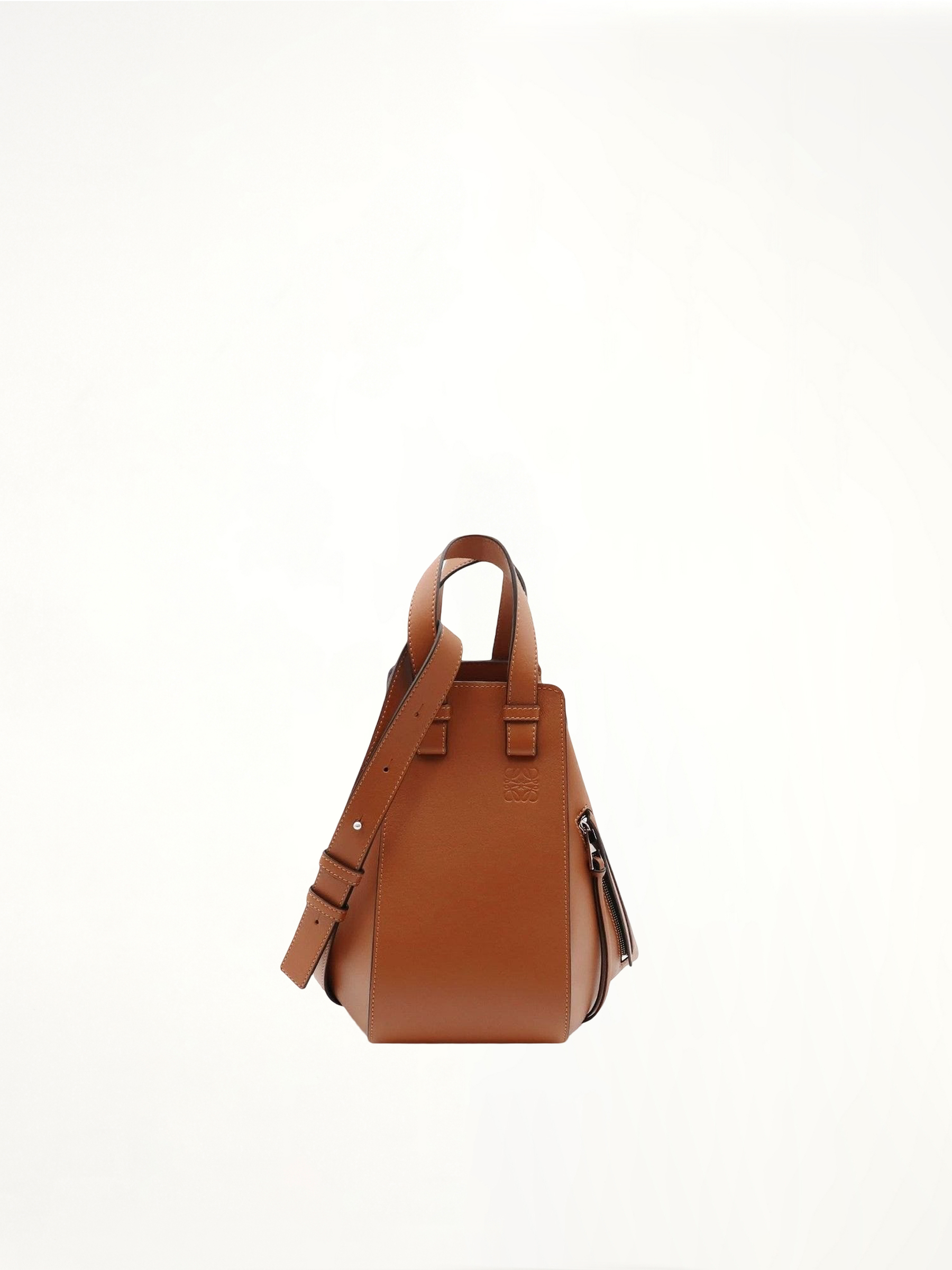 Small Hammock Bag in Classic Calfskin in Tan