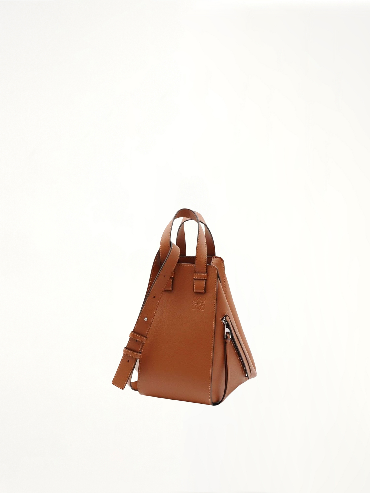 Small Hammock Bag in Classic Calfskin in Tan