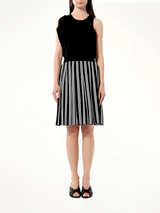 Graph Skirt in Black/White