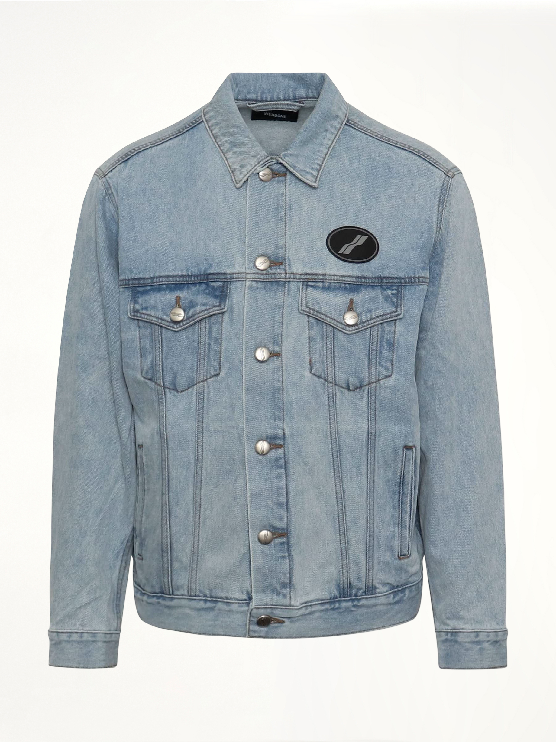 Oversized Denim Jacket in Ice