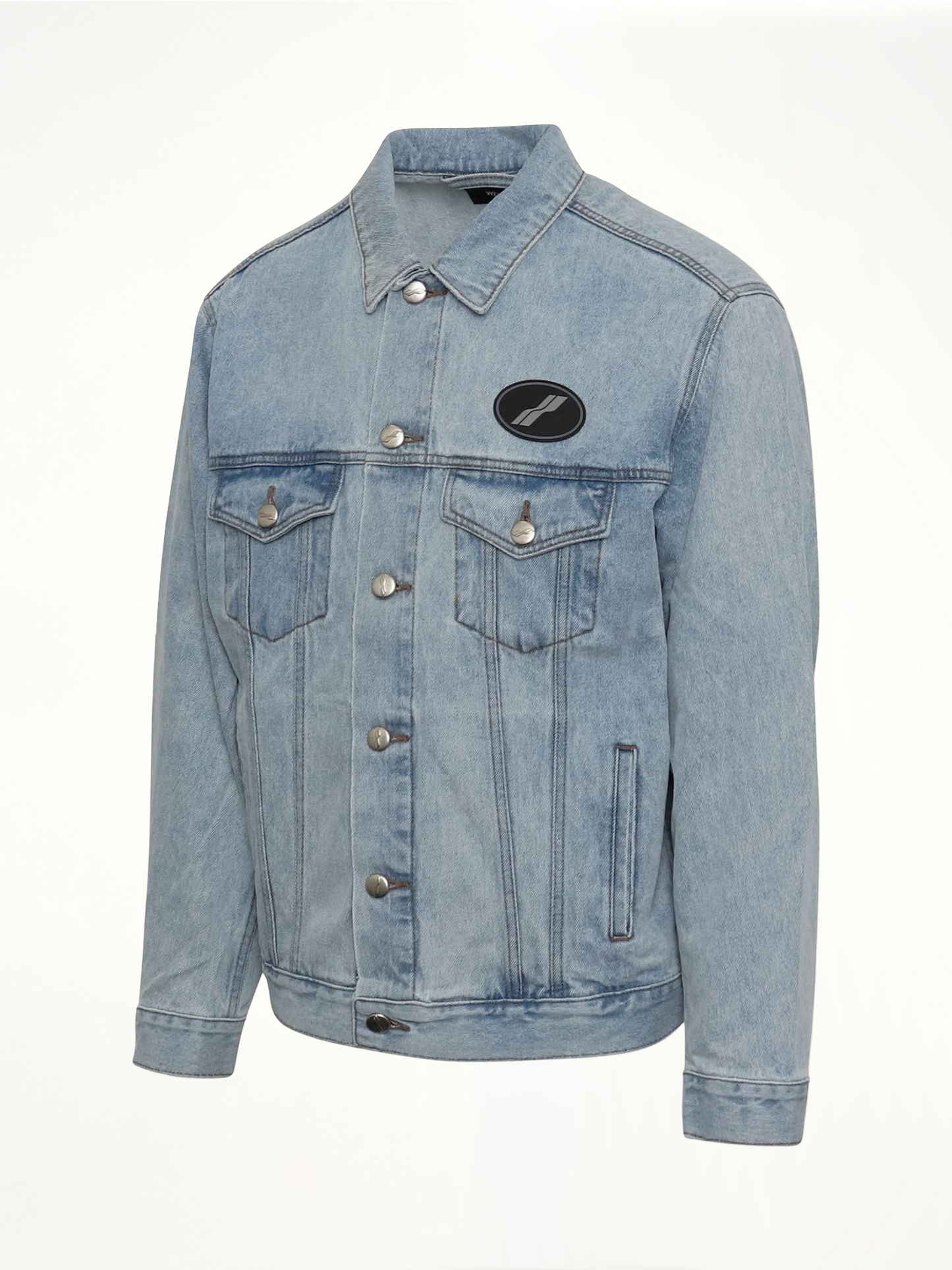 Oversized Denim Jacket in Ice