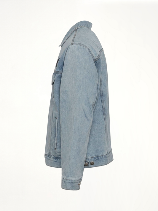 Oversized Denim Jacket in Ice