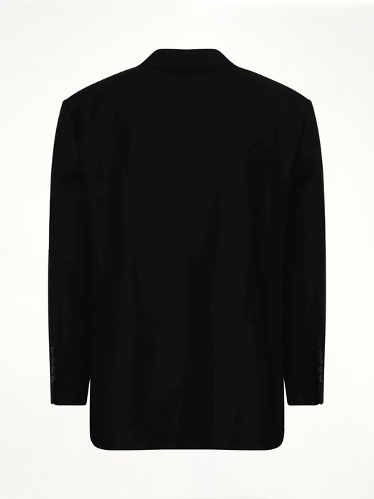 Oversized Suit Logo Blazer in Black