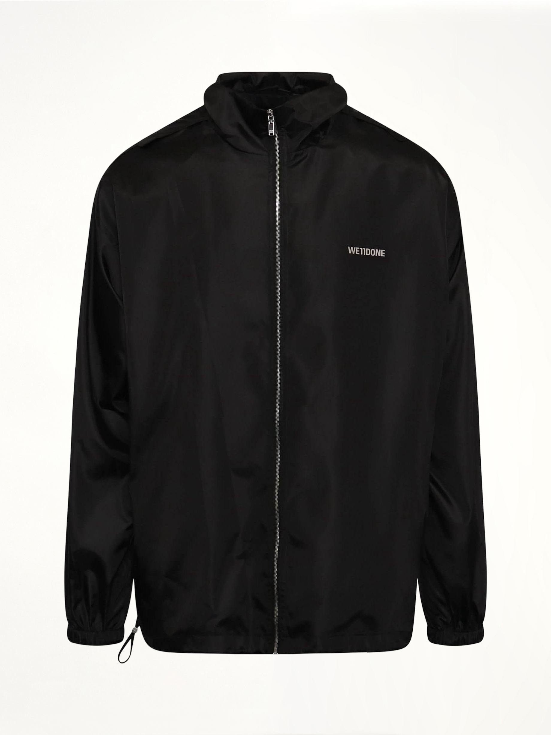 Logo Windbreaker Jacket in Black
