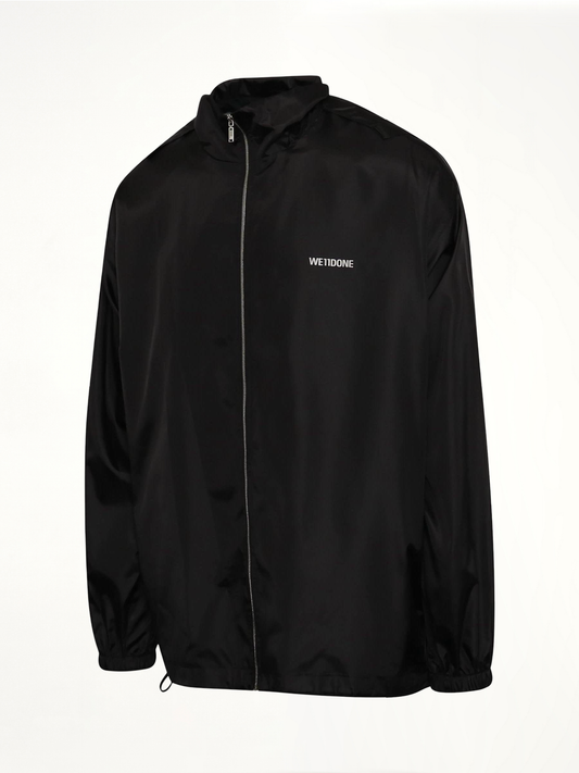 Logo Windbreaker Jacket in Black