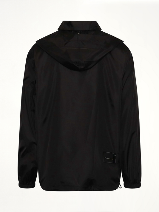 Logo Windbreaker Jacket in Black