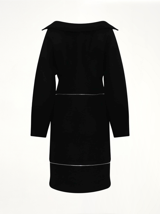 Off-Shoulder Neck Line Dress in Black