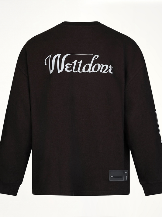 Logo Oversizes Sweatshirt in Black
