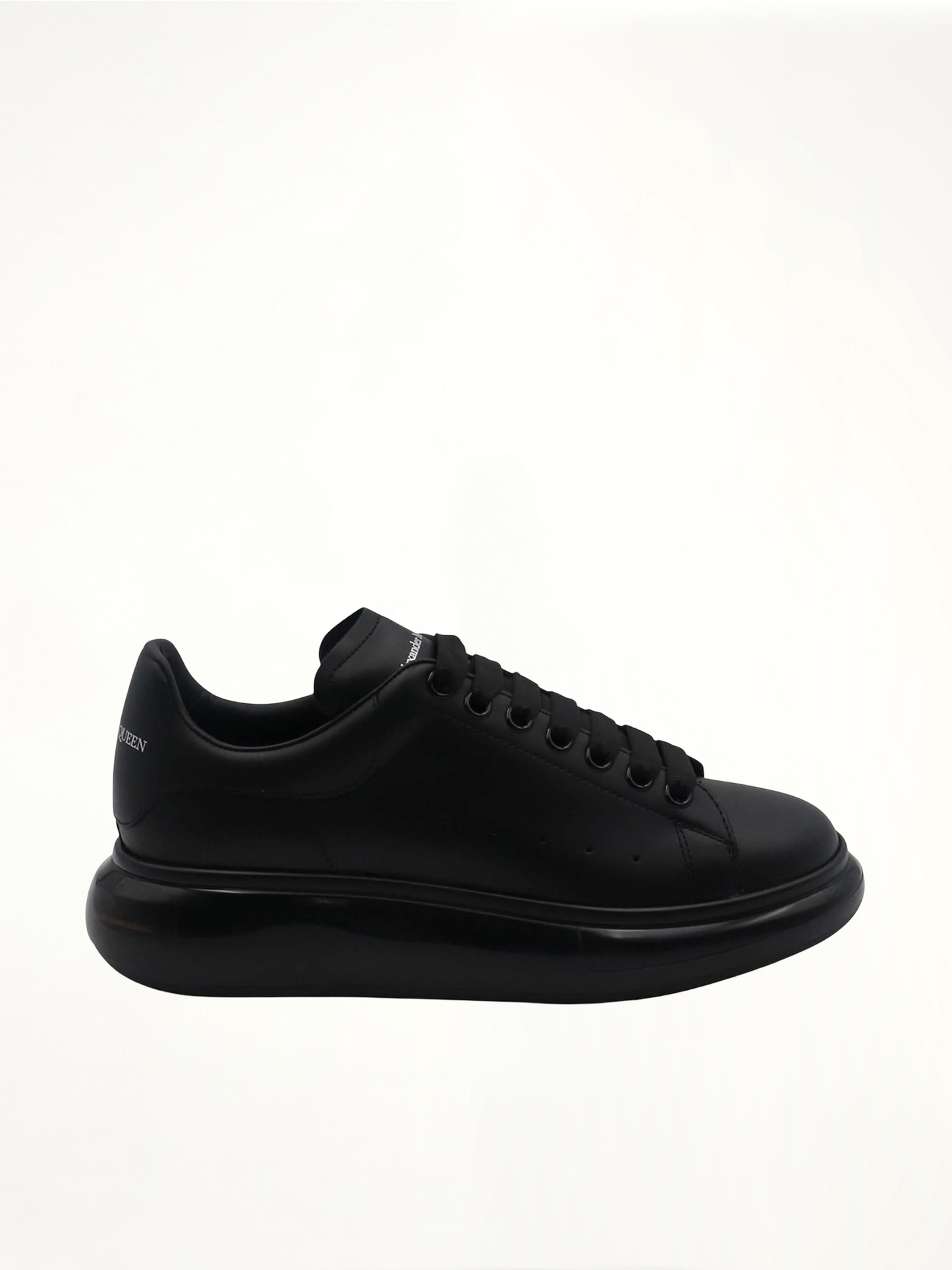 Larry Transparent Sole Sneaker in Black/Black