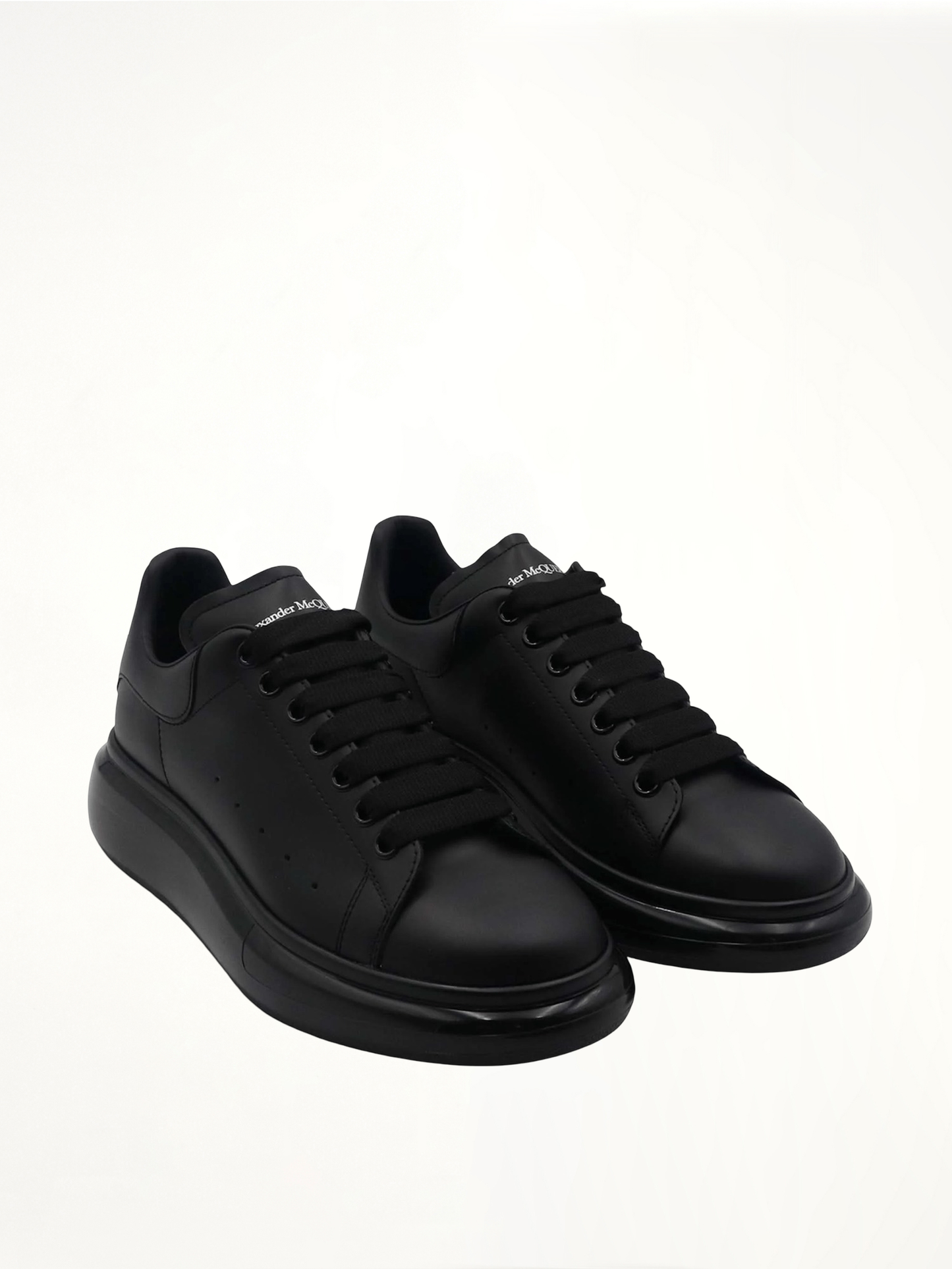 Larry Transparent Sole Sneaker in Black/Black