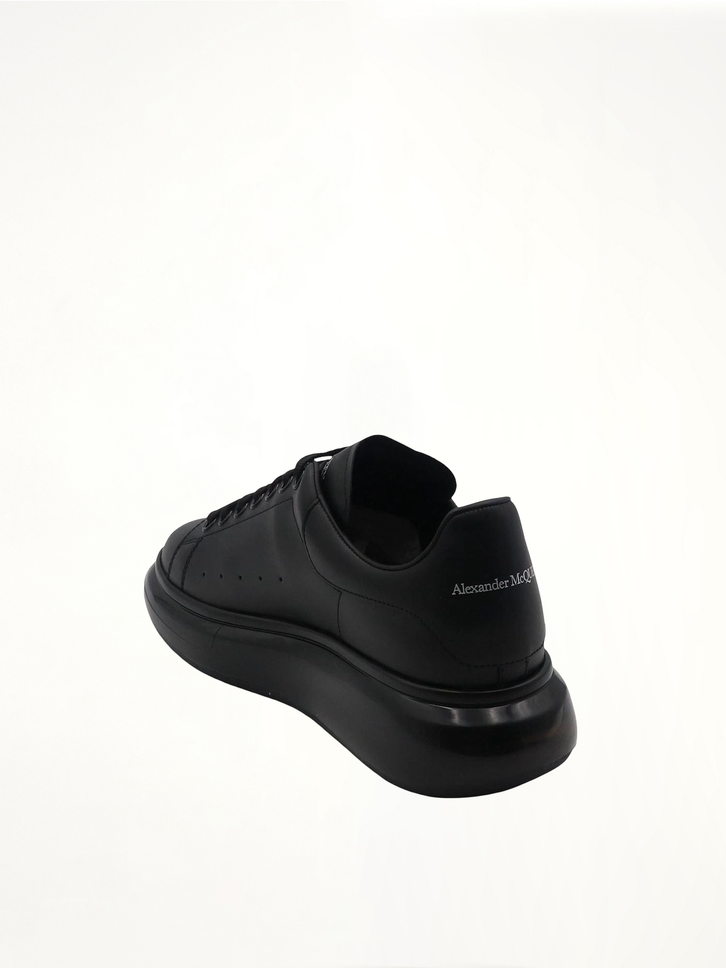 Larry Transparent Sole Sneaker in Black/Black